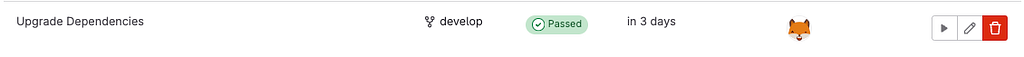 Example of a scheduled pipeline in Gitlab