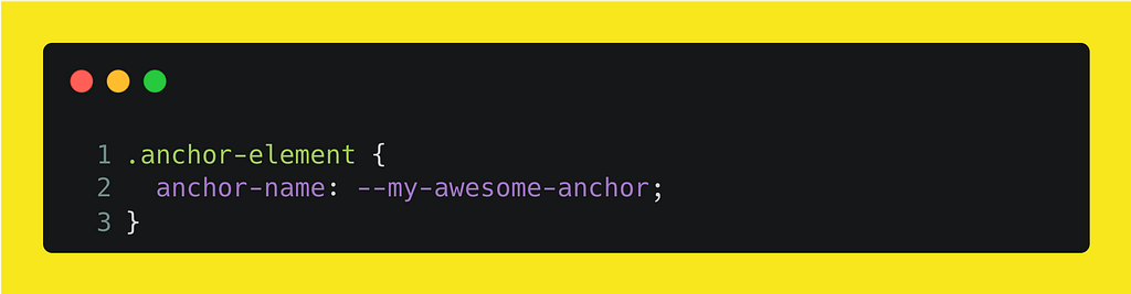 setting the anchor-name as — my-awesome-anchor