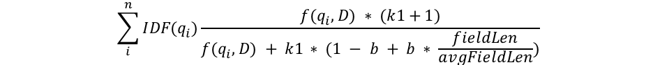 BM25 algorithm