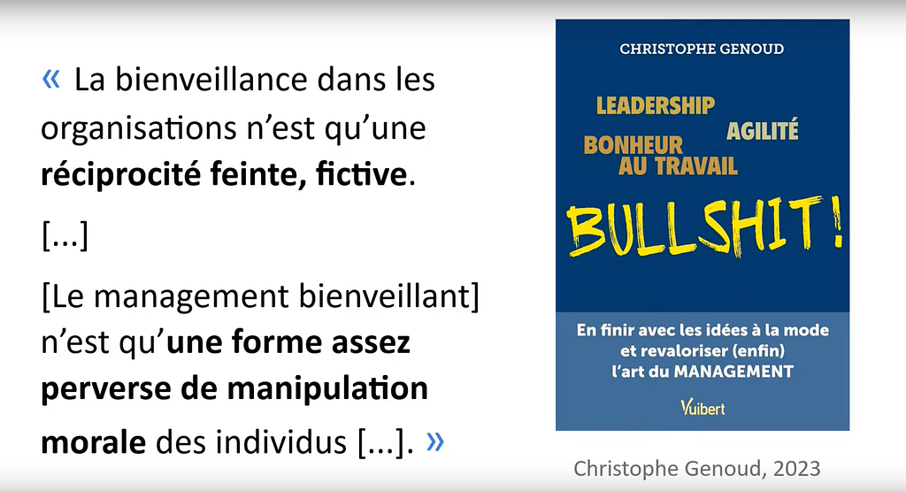 Diapositive de la conférence sur la douceur en entreprise