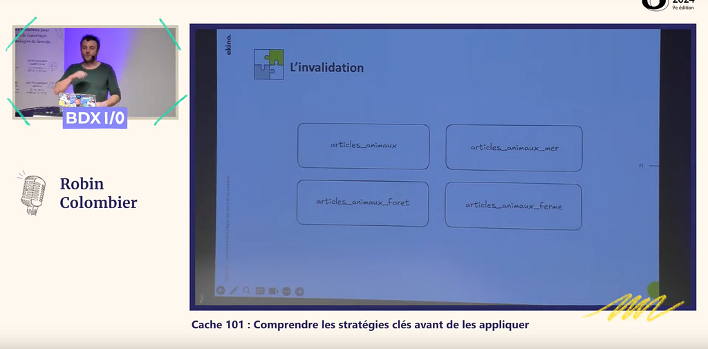 Image de conférence sur le Cache par Robin Colombier