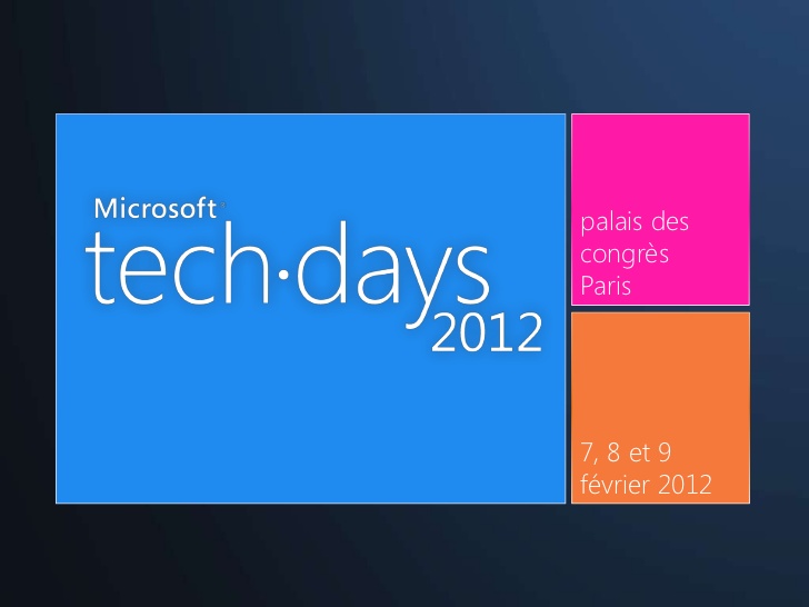Tech days 2012