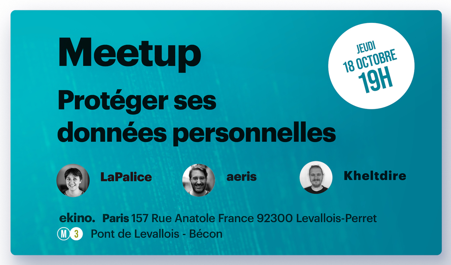 Meetup : Protéger ses données personnelles